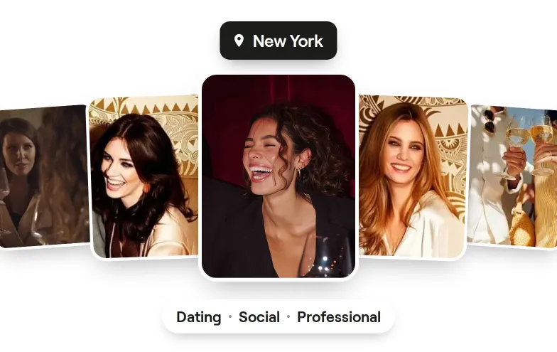 Member profiles across dating, social and professional circles